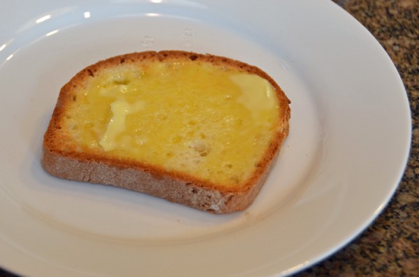 toast buttered gluten free toast
