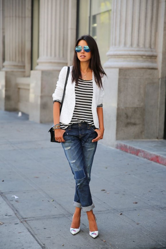 How to Wear Boyfriend Jeans