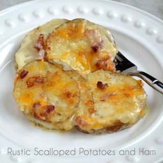 Rustic Scalloped Potatoes and Ham