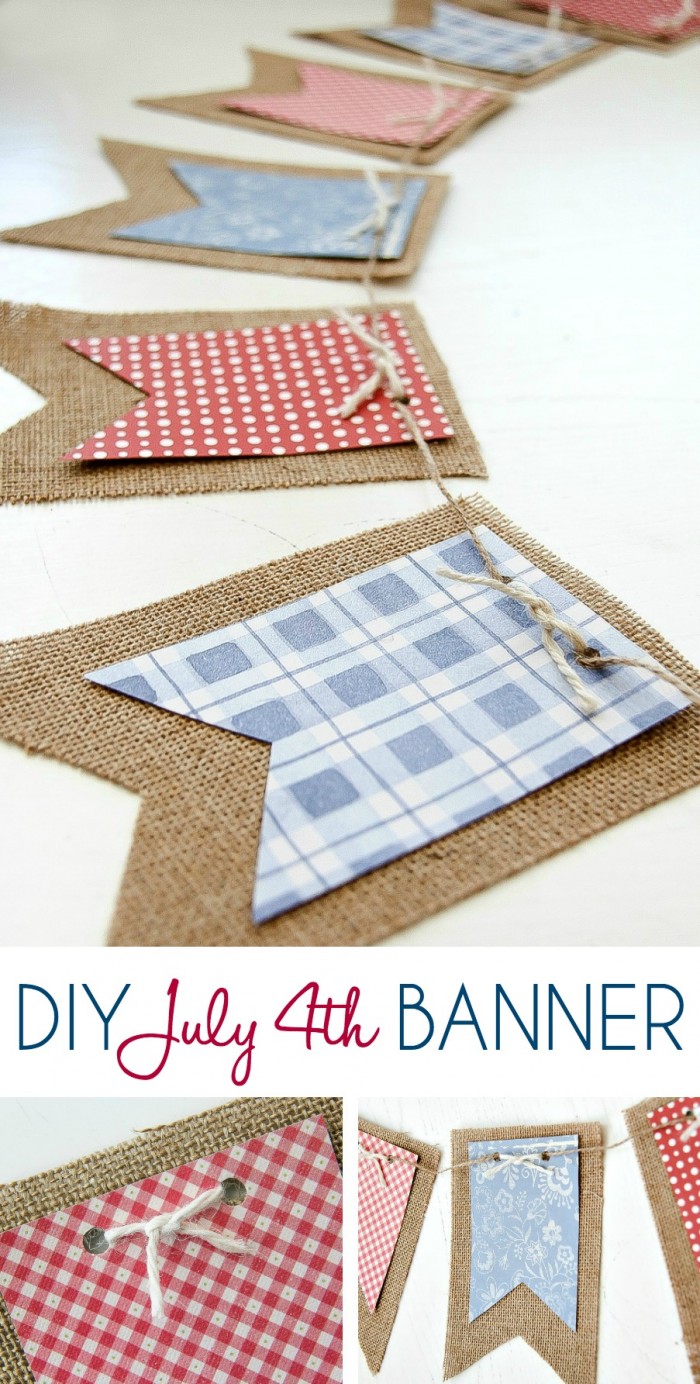 DIY July 4th Banner