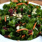 Kale Salad with Cranberries & Almonds