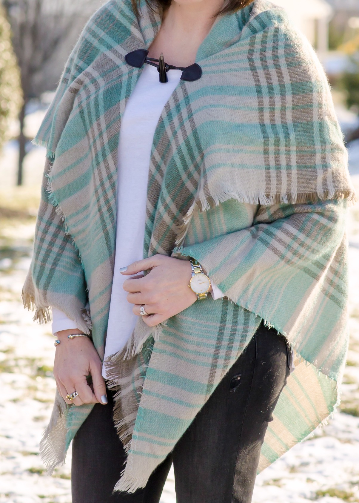 Blanket Scarf/Toggle Poncho